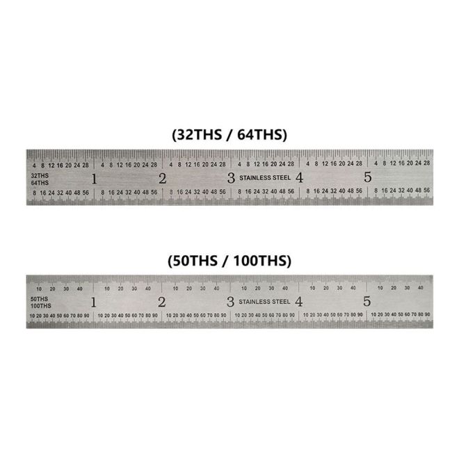 Steel Ruler 6 (mm/inches) - SJ Jewelry Supply